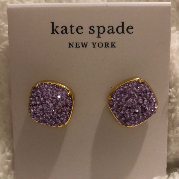 kate spade Jewelry - Kate Spade Pave Square Stud Earrings NWT